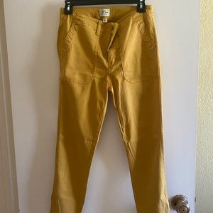 J Crew Skinny stretch cargo pant with zippers